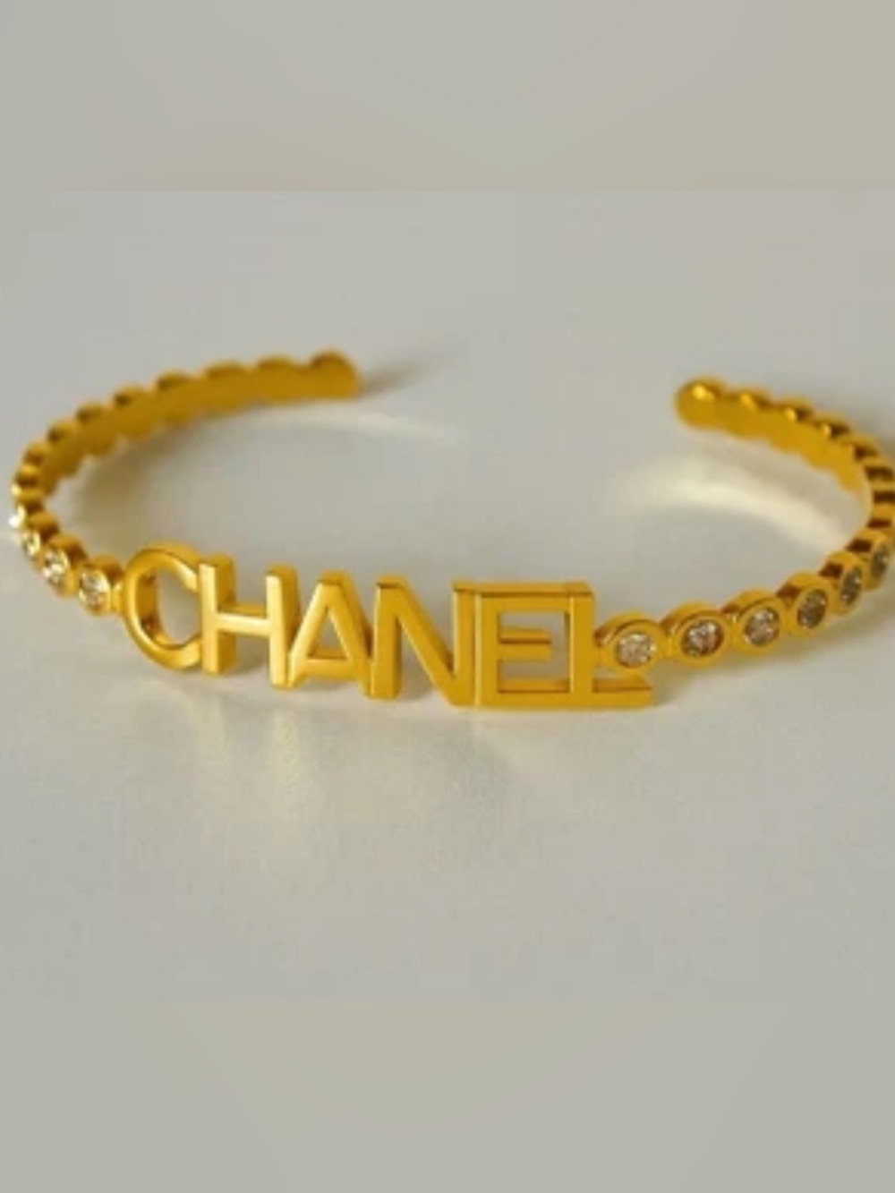 18kt Gold Plated Chanel Style Cuff Bracelet